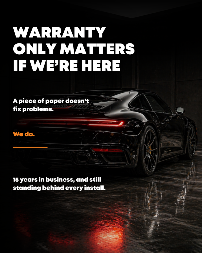 warranty only matters if we are here
